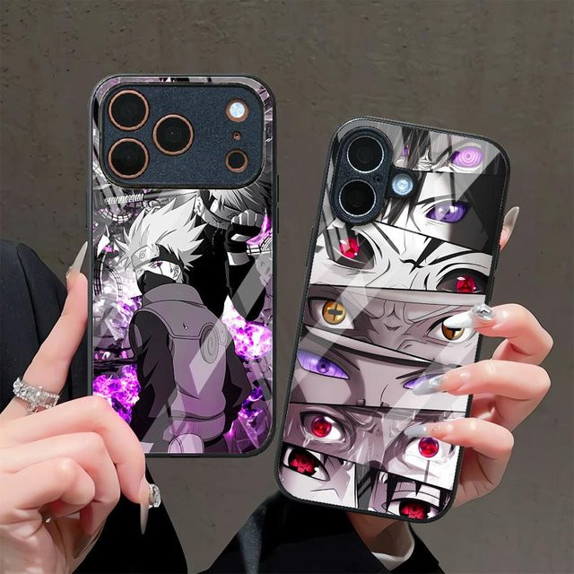 Anime Naruto Schutzhülle aus Glas für Apple iPhone in Multicolor - Bild 1