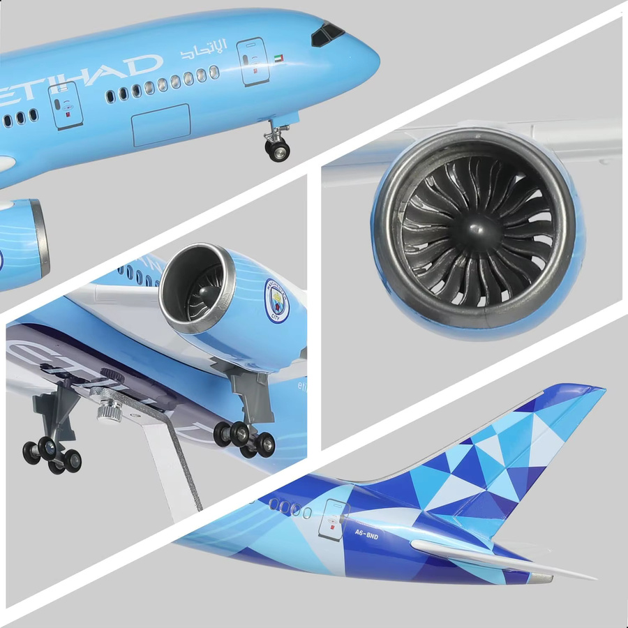 ZOCO Etihad 787 Modellflugzeug, 1/130, für Erwachsene - Bild 3