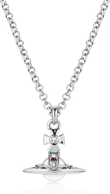 Vivienne Westwood Halskette, Silber, Weiß, Kristall, Damen - Bild 1