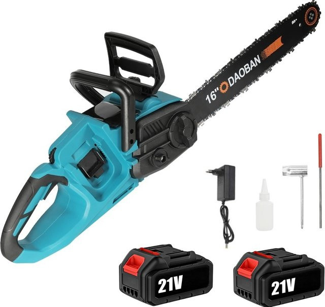 Bürstenlose 16-Zoll-Elektrokettensäge für Makita-Akku, 3500W kabelloses Holzschneidewerkzeug in Blau - Bild 1