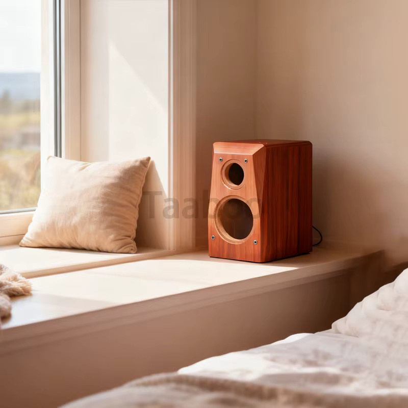 Branwish Lautsprecher Gehäuse aus Holz in Braun, 6,5 Zoll HiFi Lautsprecher Box mit 7,5 cm Innendurchmesser und 25 mm sowie 18 mm Materialstärke - Bild 4
