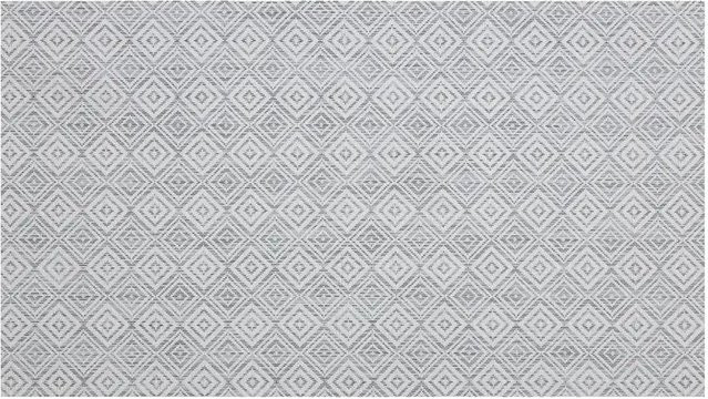 KARAT Outdoor Teppich Modica Wetterfest für Terrasse und Garten, Grau-Weiß, B/L: 90 x 300 cm - Bild 1