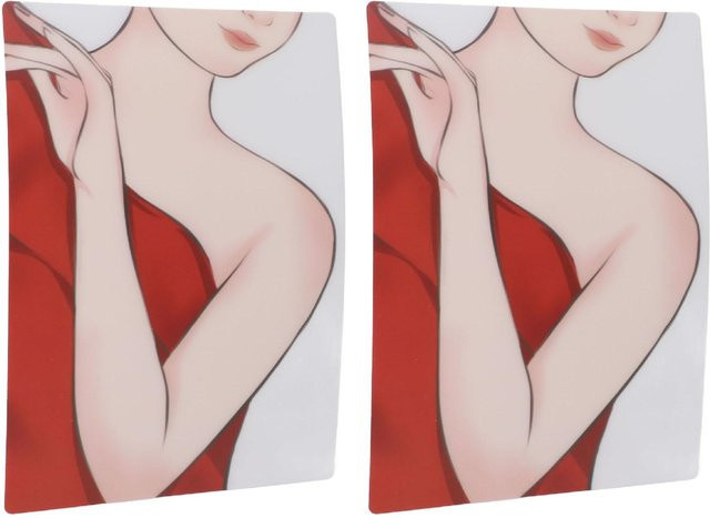 Koogeelife Bodypainting Übungsbrett, 2 Stück, Weiß, Damen - Bild 1