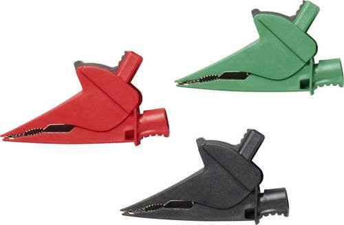 Fluke AC385-RGB Krokodilklemmen-Set in Rot, Schwarz und Grün mit einem maximalen Klemmbereich von 36,7 mm - Bild 1