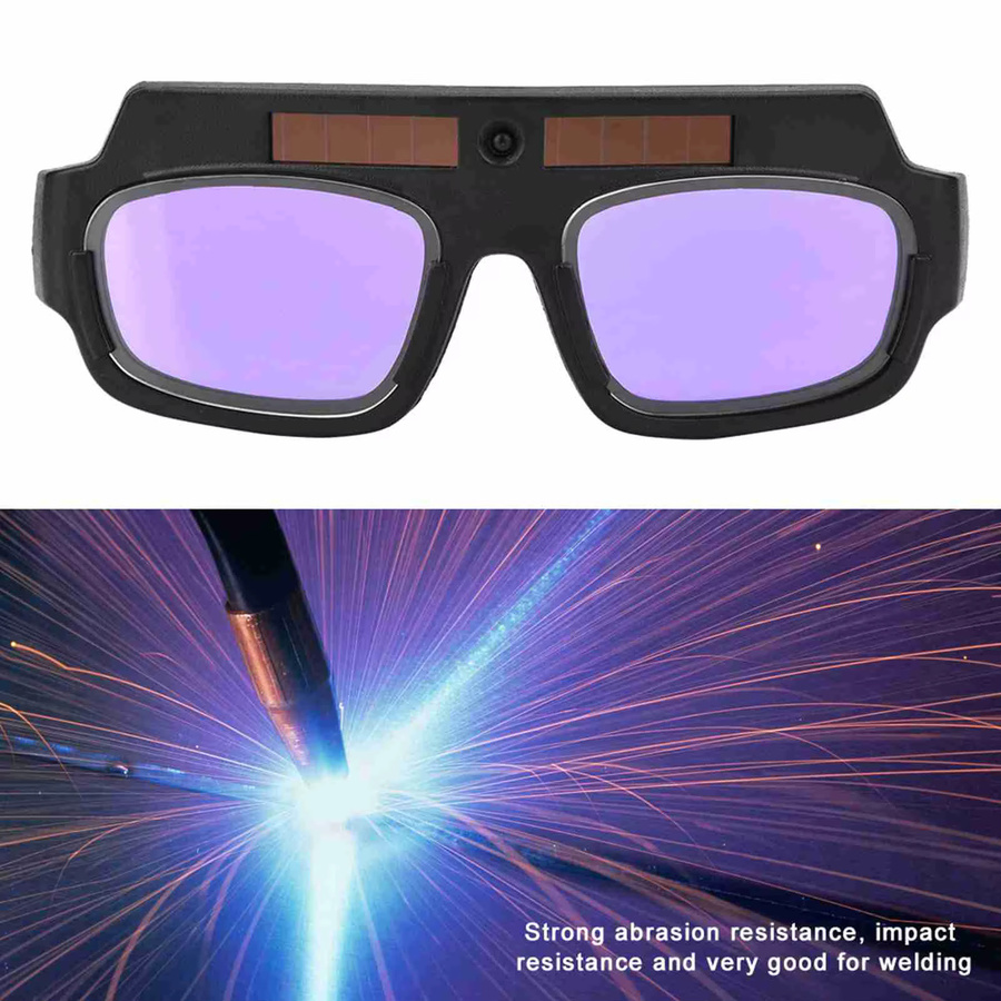 YOUTHINK Solar Schweißbrille mit Automatik-Abblendfunktion für Argon-Lichtbogenschweißen in Schwarz und Weiß mit getönten Gläsern - Bild 5