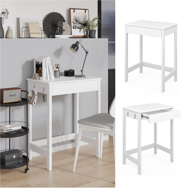 Vicco Schreibtisch Surrey Weiß mit Schublade, B/T: 60 x 40 cm - Bild 1