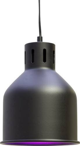 Venso SAGA Lampenschirm E27 Schwarz aus Metall für LED Pflanzenlampen und Wachstumslampen, Durchmesser: 22 cm - Bild 3