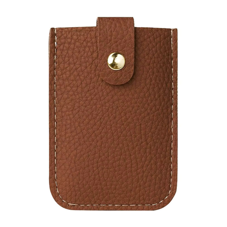 Netui Mini Brieftasche aus PU Leder in Braun mit RFID-Schutz und ausziehbarem Visitenkartenfach für 4 Karten - Bild 2