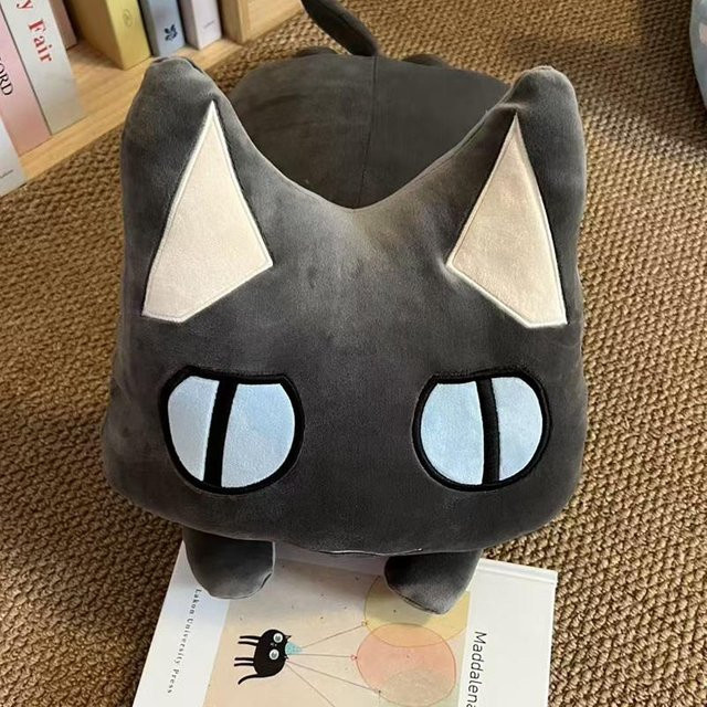 Yiran toy Kawaii Toro Katze Plüschtier, Katzenkissen, Grau - Bild 1