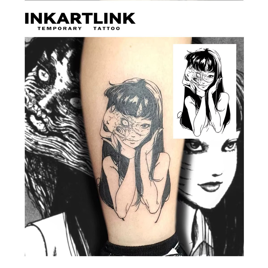 Temporäres Tattoo, Japanische Anime-Mädchen, wasserfest, semi-permanent - Bild 2