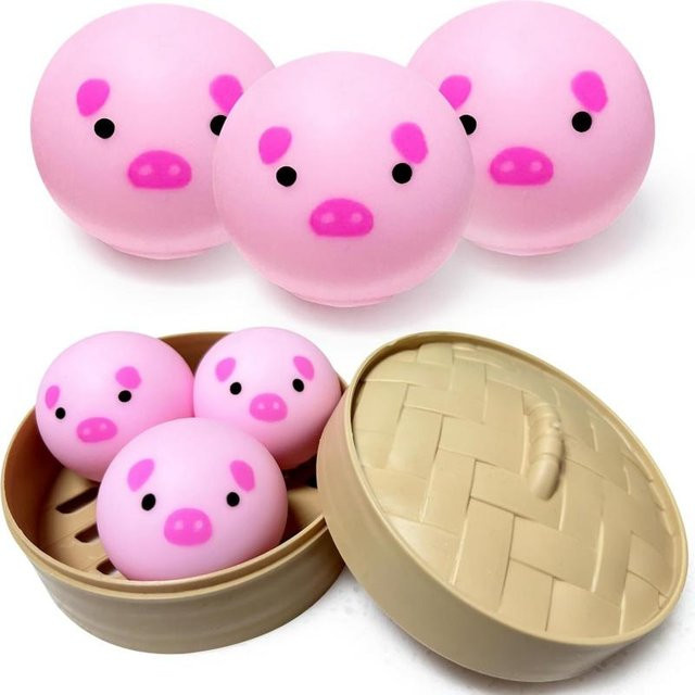 A Family Of Home Textiles Panda Knödel Squishies Spielzeug mit Dampfgarer - Bild 1