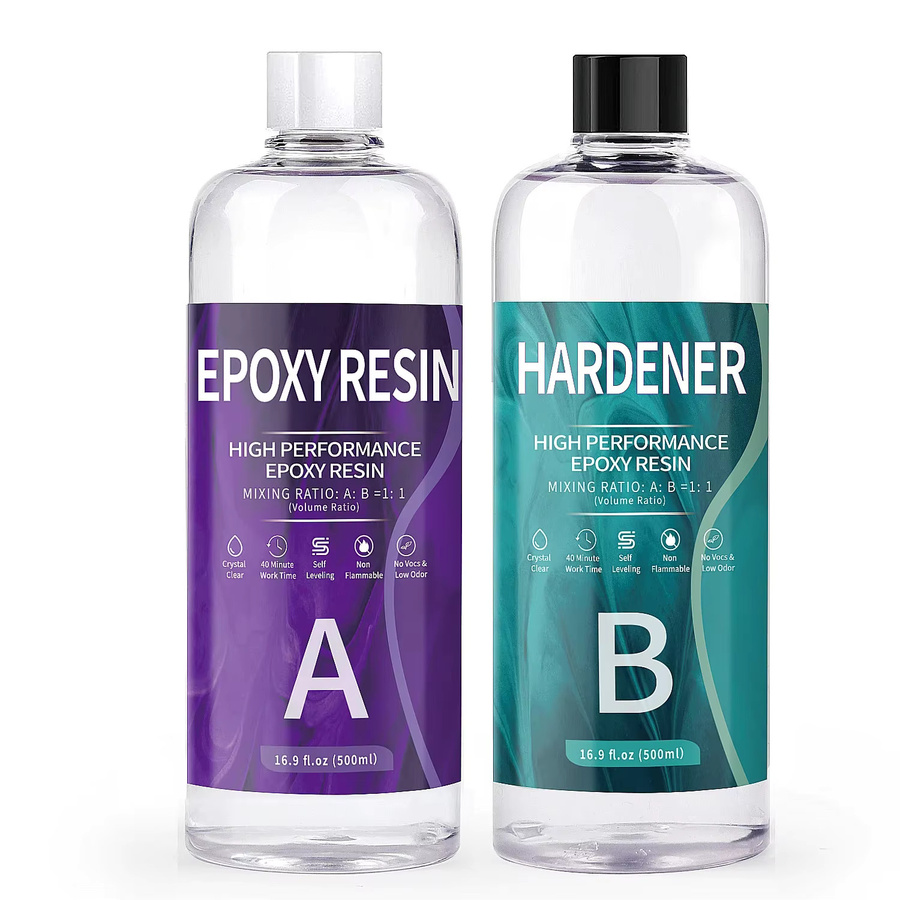 Transparentes Epoxidharz Set mit Härter im 1:1 Mischverhältnis für DIY-Projekte und Schmuckherstellung - Bild 2