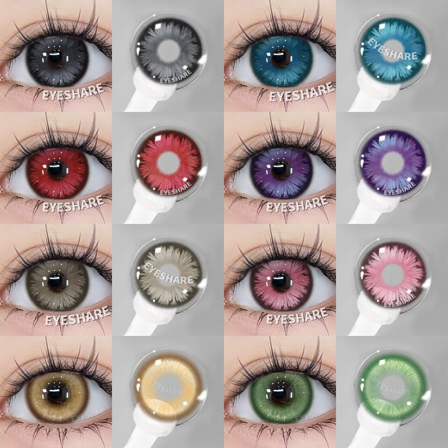 EYESHARE Kontaktlinsen Cosplay, Lila, Weich - Bild 1