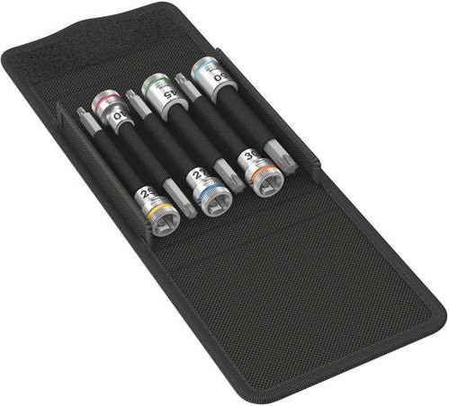 Wera Zyklop Außen-TORX Spiralnuten-Steckschlüsseleinsatz-Set 3/8, 6-teilig, 10 mm - Bild 1