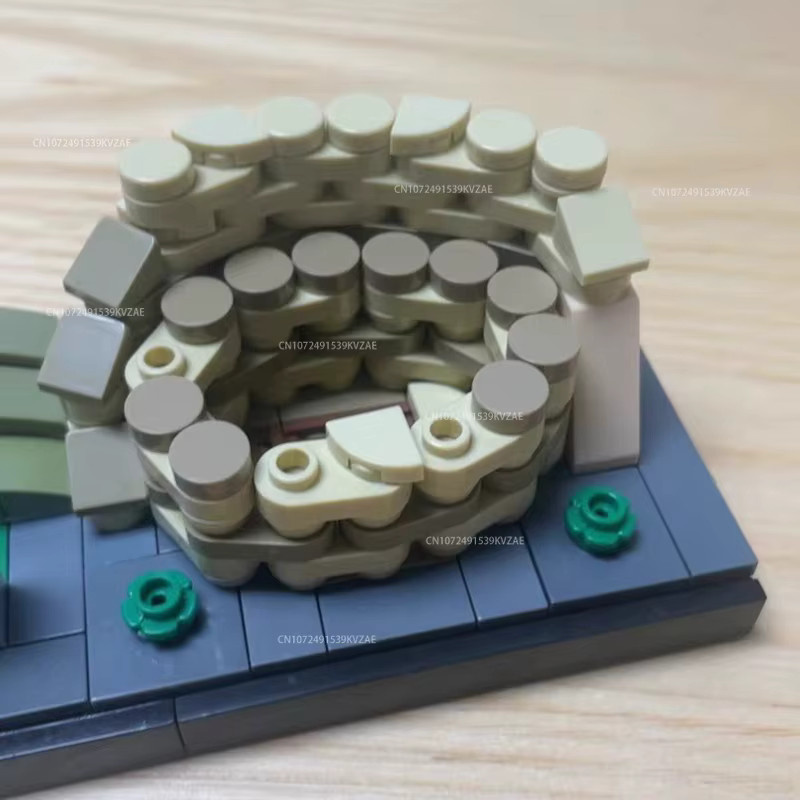 Garno MOC Stadt Skyline Architektur Italien Rom, Bausteine, Modell Spielzeug - Bild 4