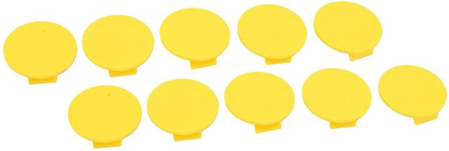 Fishine Leere Ansteckbuttons Gelb, 10 Stück, Durchmesser: 4 cm - Bild 1