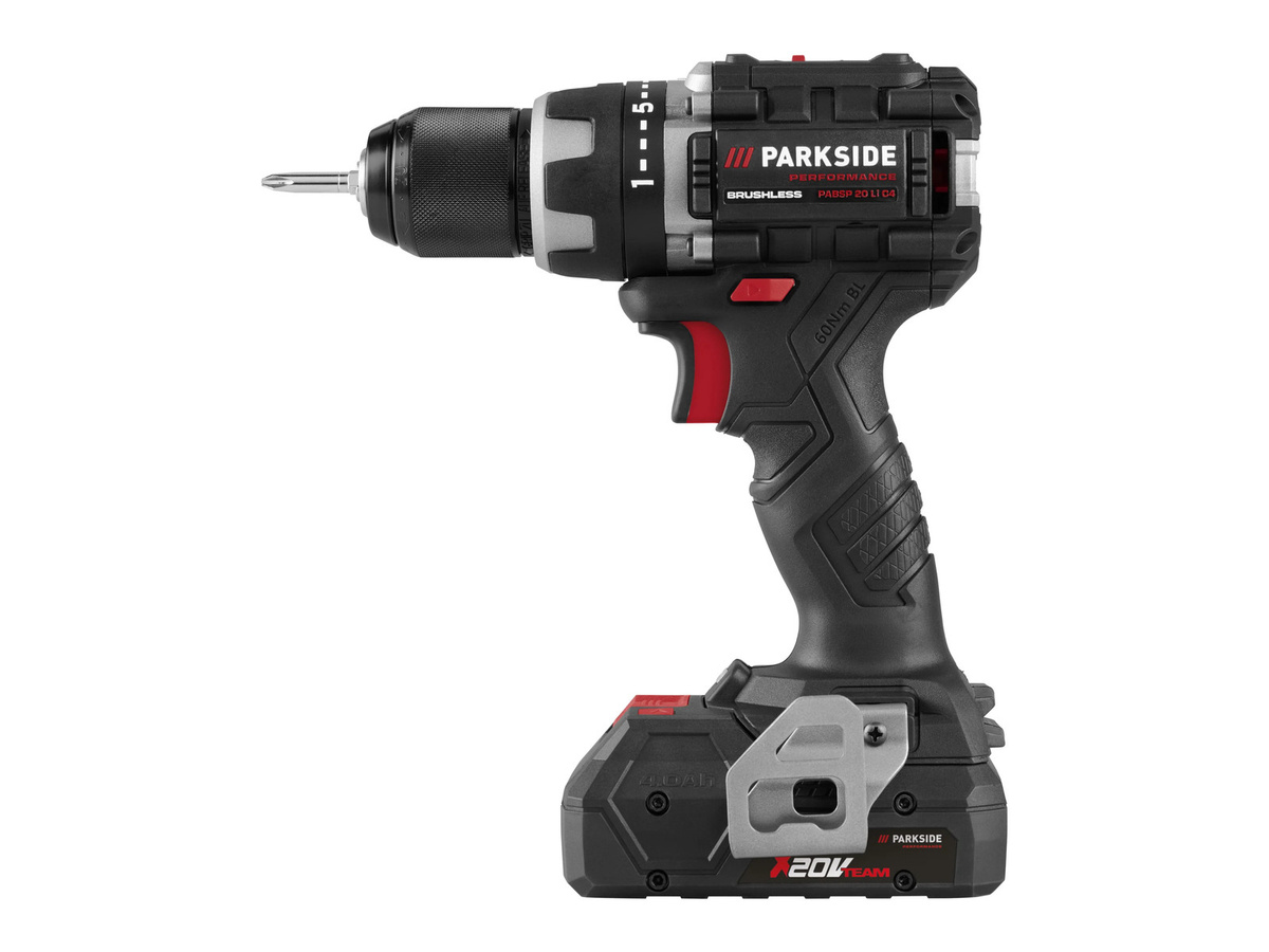 PARKSIDE PERFORMANCE Akku-Bohrschrauber PABSP 20 Li C4, 20 V, Schwarz, inklusive Akku und Ladegerät - Bild 2