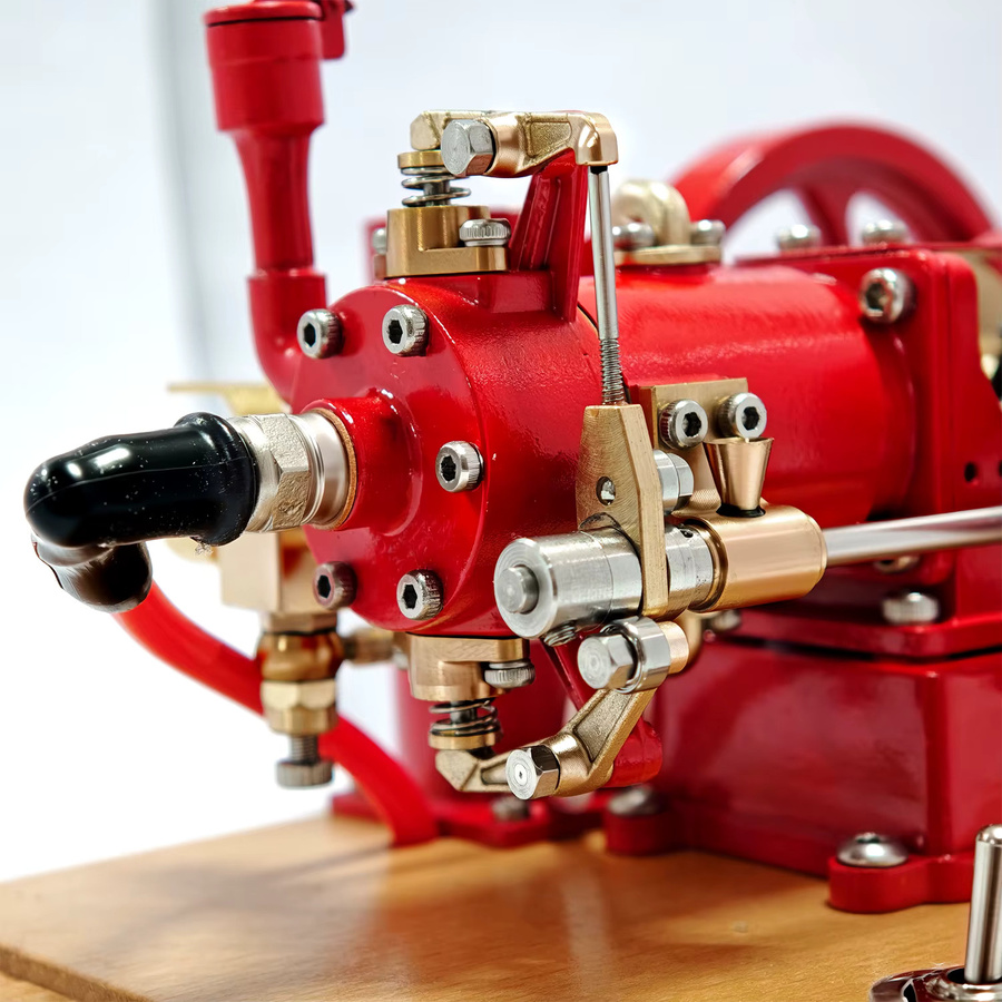 Goki Mini M25 Motormodell Metall, Motormodell mit interner Verbrennung und Basis, Physik-Experiment, Lehrmittel - Bild 3