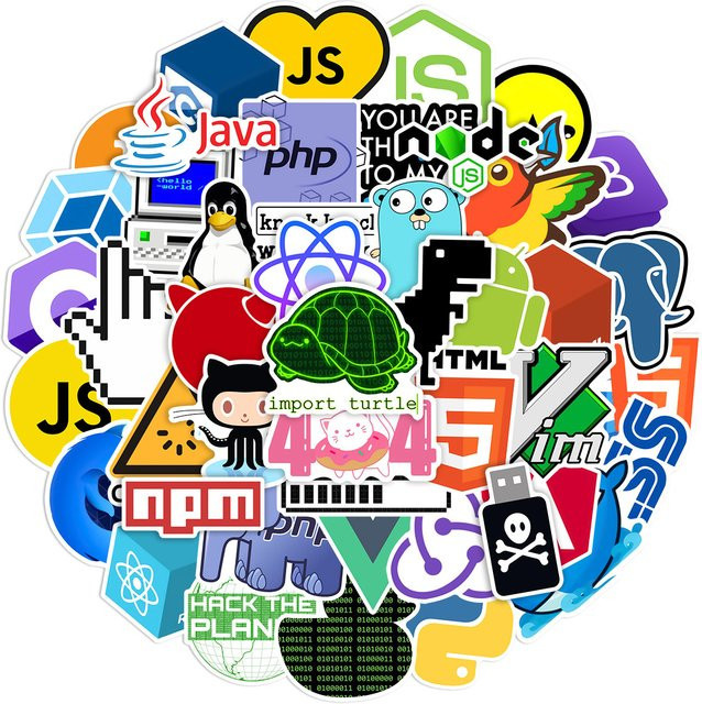 Java Programmierung Geek Graffiti Aufkleber Set für Laptop, Telefon und DIY Scrapbooking, Mehrfarbig - Bild 1