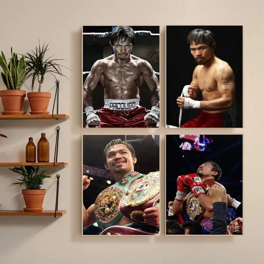 Kayou M-Manny P-Pacquiao Poster, selbstklebender Kunst-Aufkleber aus wasserfestem Papier in Mehrfarbig, rechteckig - Bild 2