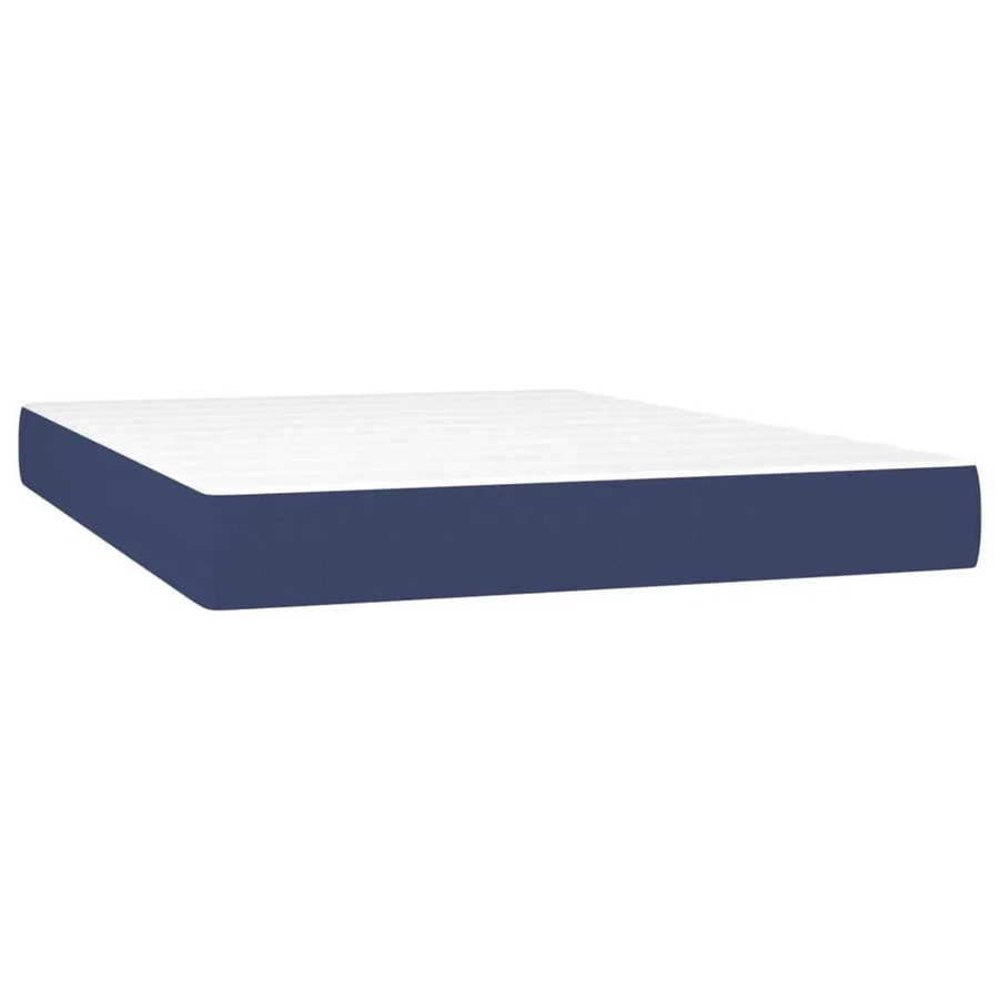 vidaXL Hybrid-Taschenfederkernmatratze in Blau und Weiß, H3, B: 140 cm, T: 200 cm, H: 20 cm - Bild 2