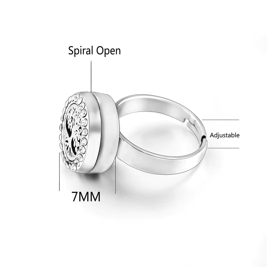 MODKISR Ring Edelstahl, Silber, Zirkonia, Unisex - Bild 2