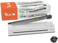 Peach 4 in 1 Laminiergerät A3 mit Hebelschneider A4 in Weiß (PBP420) - Bild 1