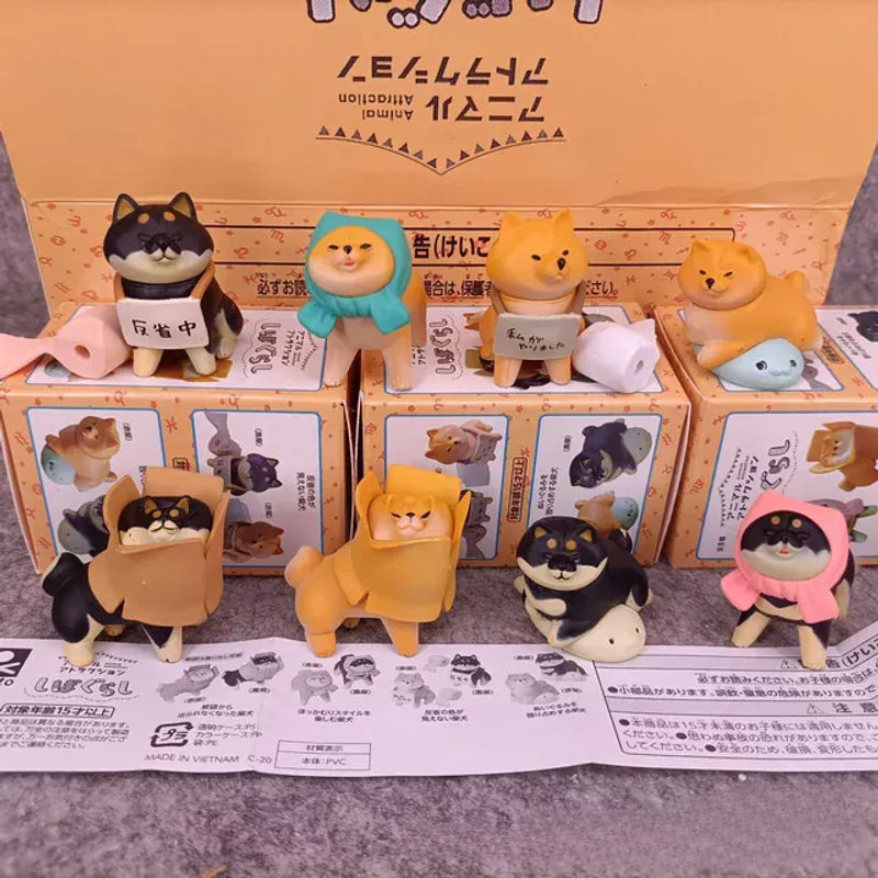 Bandai Shiba Inu Unwilling Dog To Go Home Blindbox Anime Figur Mehrfarbig - Bild 1