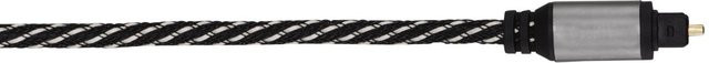 AVINITY Audio-Lichtleiter-Kabel mit Toslink-Stecker und Gewebe in Schwarz, Länge: 1,5 m - Bild 1