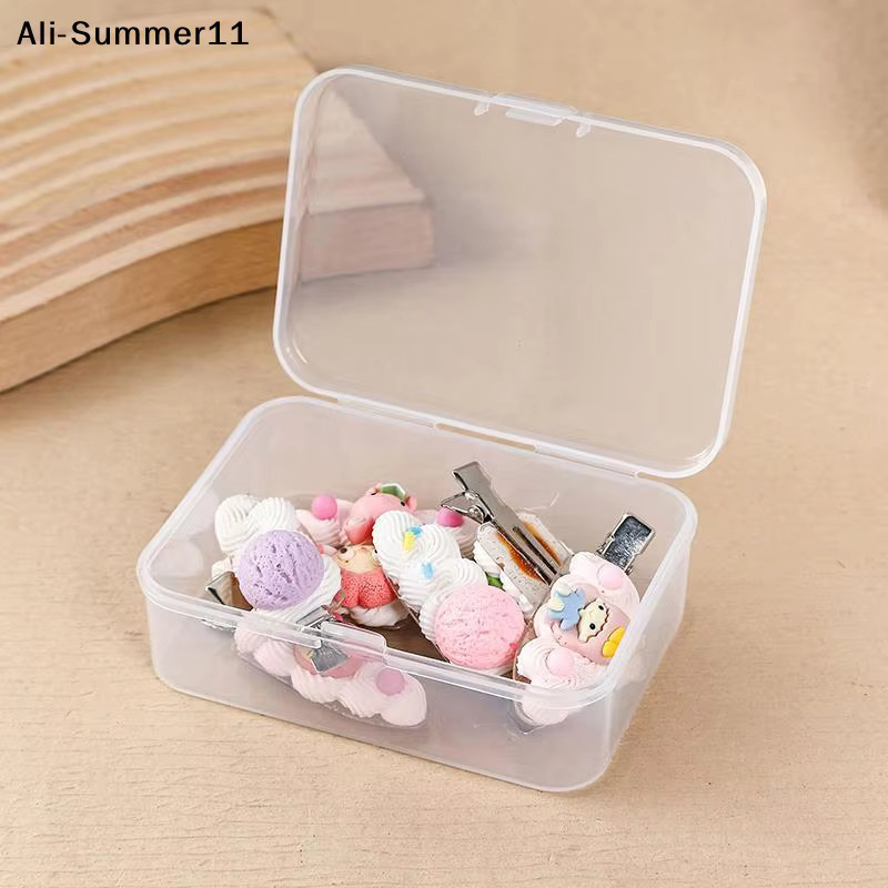 A6L 5er Set transparente Kunststoffboxen zur Aufbewahrung von Schmuck und Kleinteilen aus Kunststoff - Bild 2