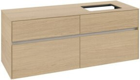 V&B Waschtischunterschrank Collaro in Nordic Oak mit Waschbeckenanschluss rechts, B/T/H: 140 x 54,8 x 50 cm - Bild 1