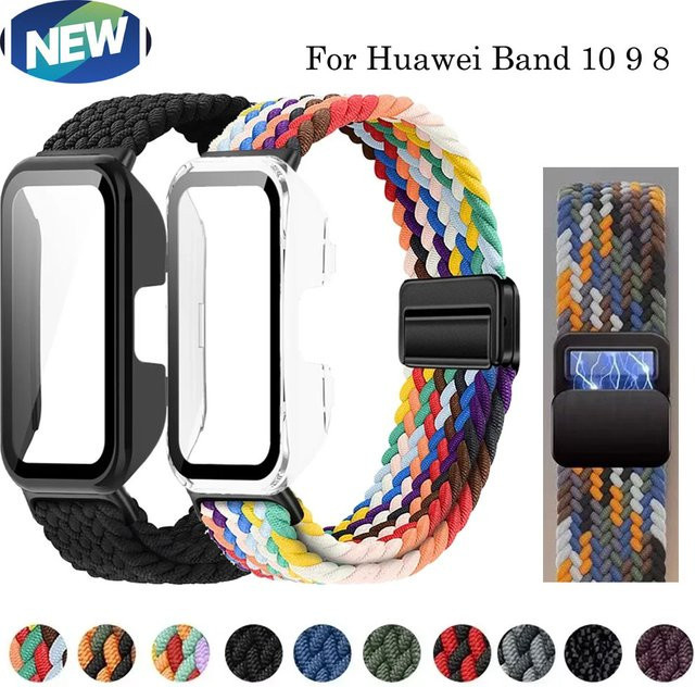 Huawei Armband, Nylon, Textil, Multicolor, für Huawei Band 10 9 8 - Bild 1