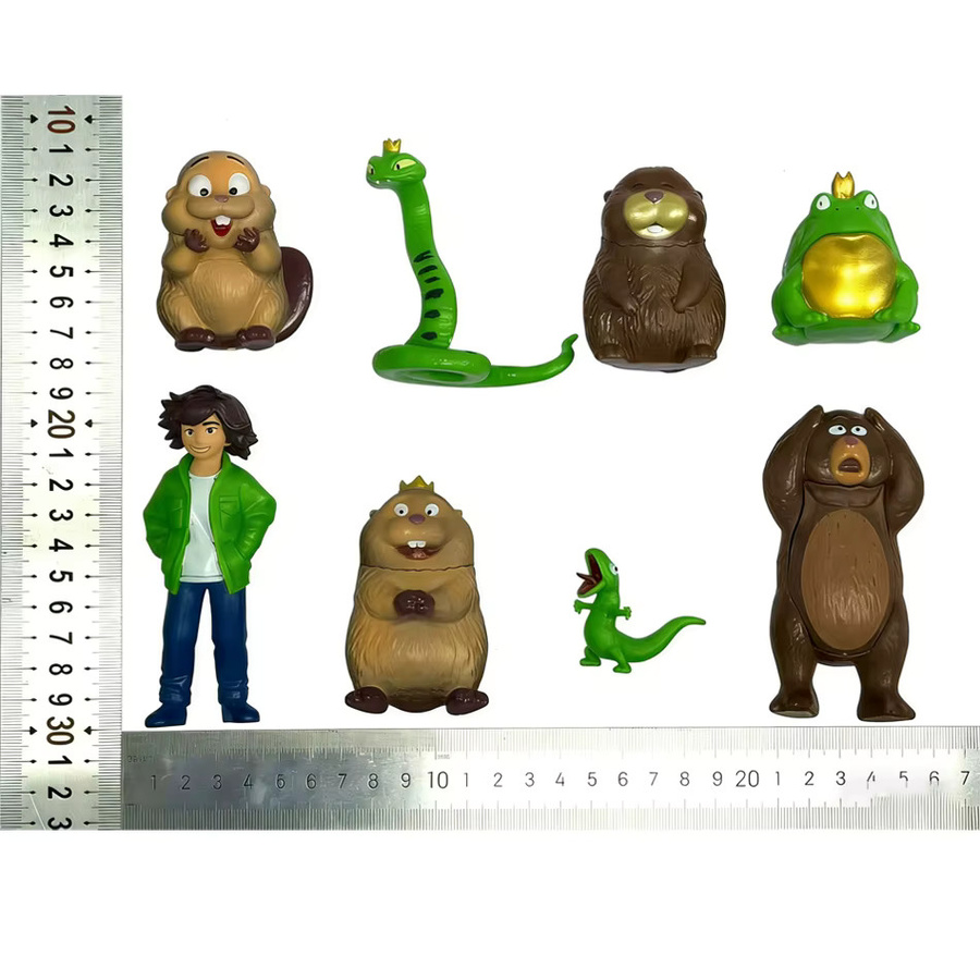 Disney Pixar Bandai Hoppers Beaver Transformation Plan Actionfiguren, 8-teiliges Set, PVC - Bild 2