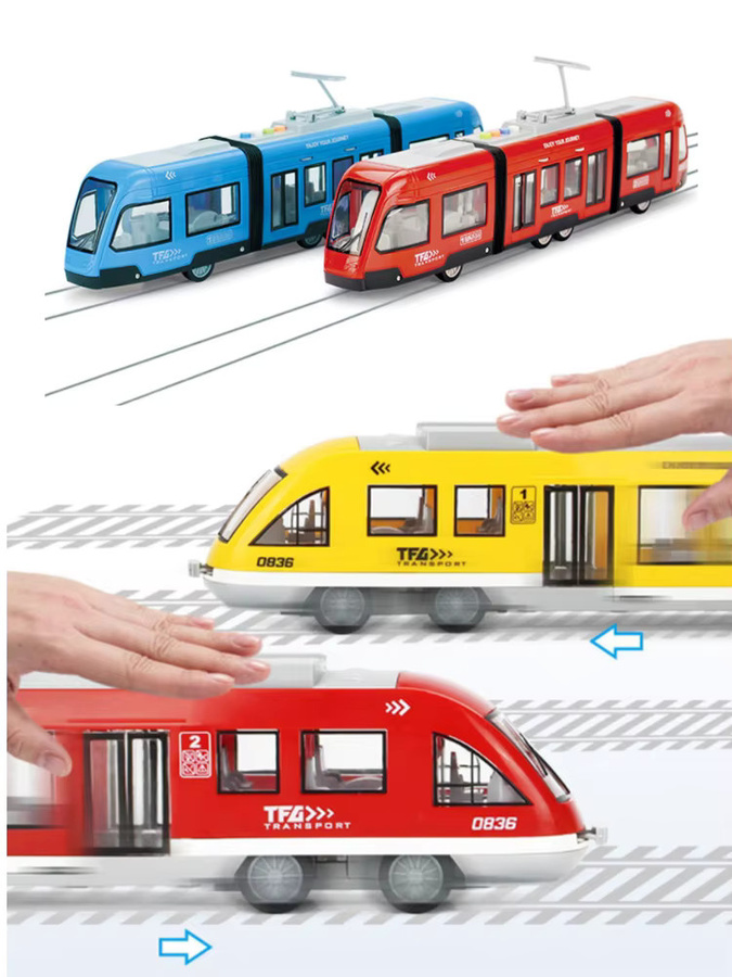 LM1997 Diecast Train Model Subway Toy 1:16 Bunt / Mehrfarbig - Bild 2