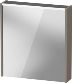 Duravit LED-Badspiegel D-Code basalt matt B: 65 cm, H: 70 cm, T: 5 cm - Bild 1