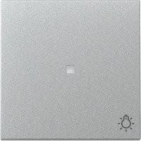 Gira Wippe mit Kontrollfenster und Symbol in Silber Aluminium - Bild 1