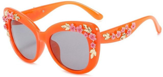 EMA Sonnenbrille Cat-Eye, Damen, Vollrand, Kunststoff, Pink, Orange - Bild 1