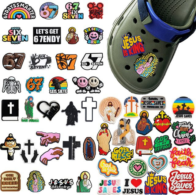 Potdemiel Schuhzubehör, Cartoon Religion Serie, PVC, Farbige - Bild 1