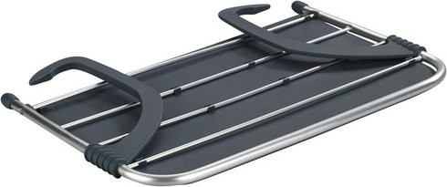 Wenko Wäschetrockner aus Aluminium und Kunststoff in Silber und Grau, B: 53 cm, H: 34 cm, T: 16 cm - Bild 1