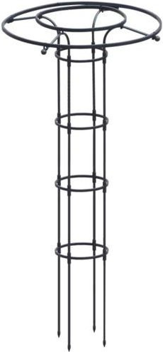Amusedly Metall-Gartenspalier für Kletterpflanzen in Schwarz, Höhe: 150 cm - Bild 1