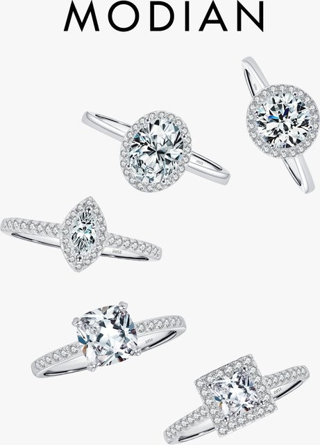MODIAN Ring 925 Silber, Zirkonia, Damen - Bild 1