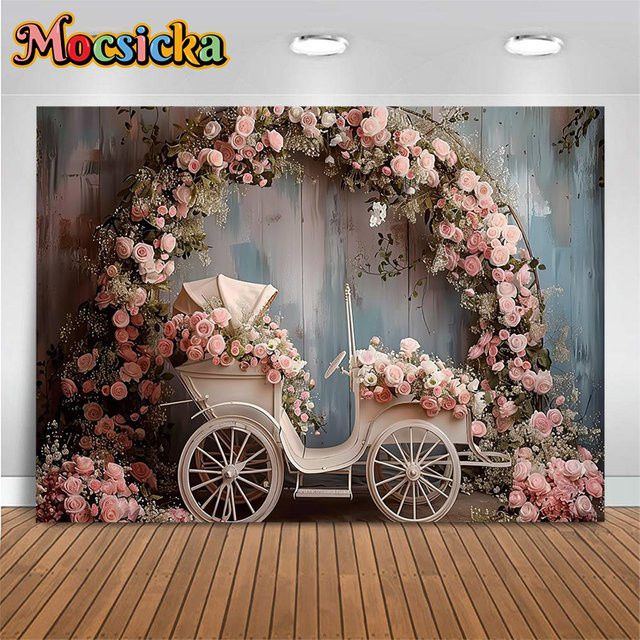 Mocsicka Spring Float Fotohintergrund in Multicolour für Studiofotografie und Hochzeiten - Bild 1
