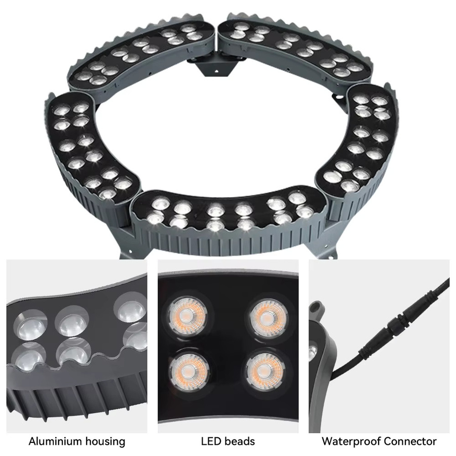 5er-Pack Arbrac LED-Rasenstrahler in Warmweiß für Garten und Terrasse, IP65 wetterfeste Baumumarmungsleuchte für Außenbereiche - Bild 2