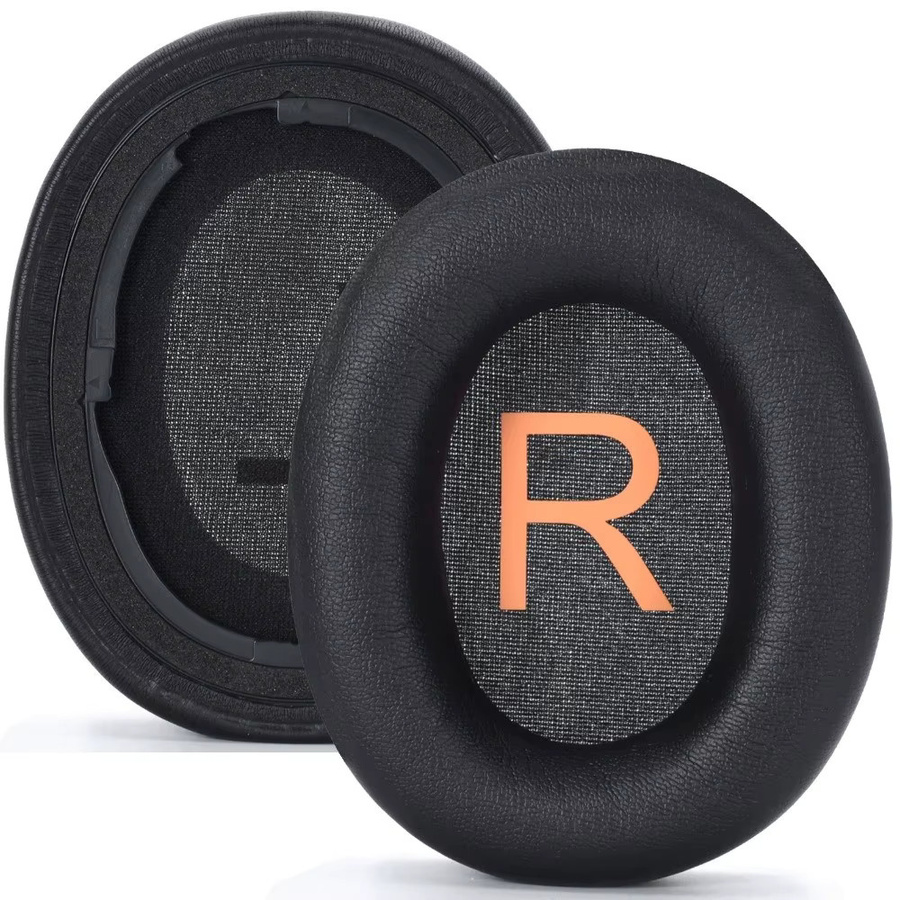 Ersatz-Ohrpolster aus Protein-Leder und Schaumstoff für QCY H3, H3 Lite sowie TOZO HT2, 1 Paar in Schwarz oder Orange - Bild 5