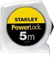 Stanley Bandmaß PowerLock in Gelb, Länge: 5 m, Breite: 1,9 cm - Bild 1