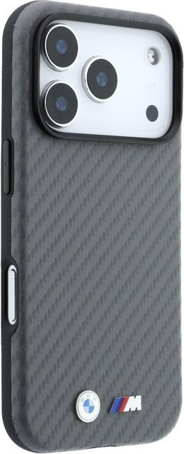 COFI 1453 BMW M Carbon Metal Logo Schutzhülle kompatibel mit iPhone 18 Pro und iPhone 17 Pro in Schwarz und Grau - Bild 1