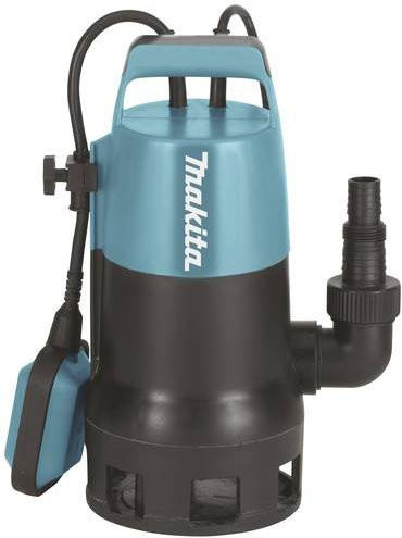 Makita PF0410 Schmutzwasser-Tauchpumpe in Blau mit 8400 l/h Förderleistung - Bild 1