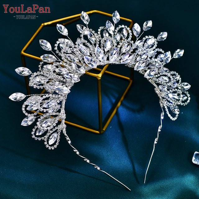 Youlapan Tiara Krone, Strass, Kristall, Damen - Bild 1