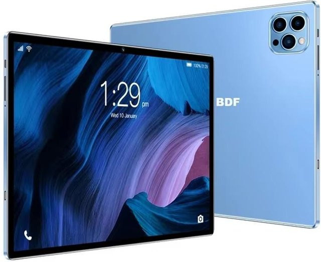 BDF Android 13 Tablet-PC mit 10,1 Zoll Display, Octa-Core, 8 GB RAM, 256 GB ROM, 4G LTE und Dual-SIM in Blau - Bild 1