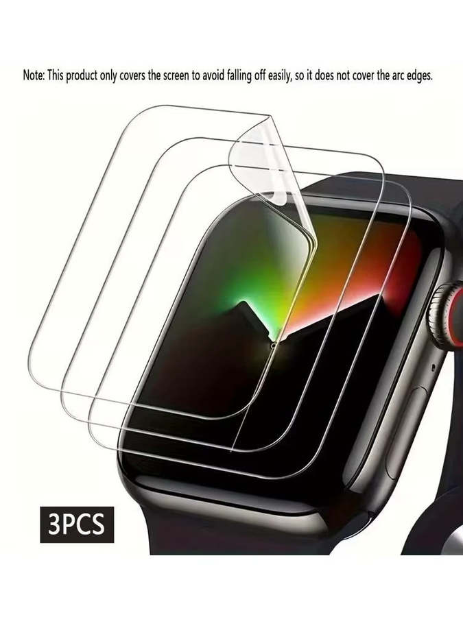 Apple Displayschutzfolie Hydrogel, 3 Stück, für Apple Watch 38 mm 42 mm 49 mm - Bild 6